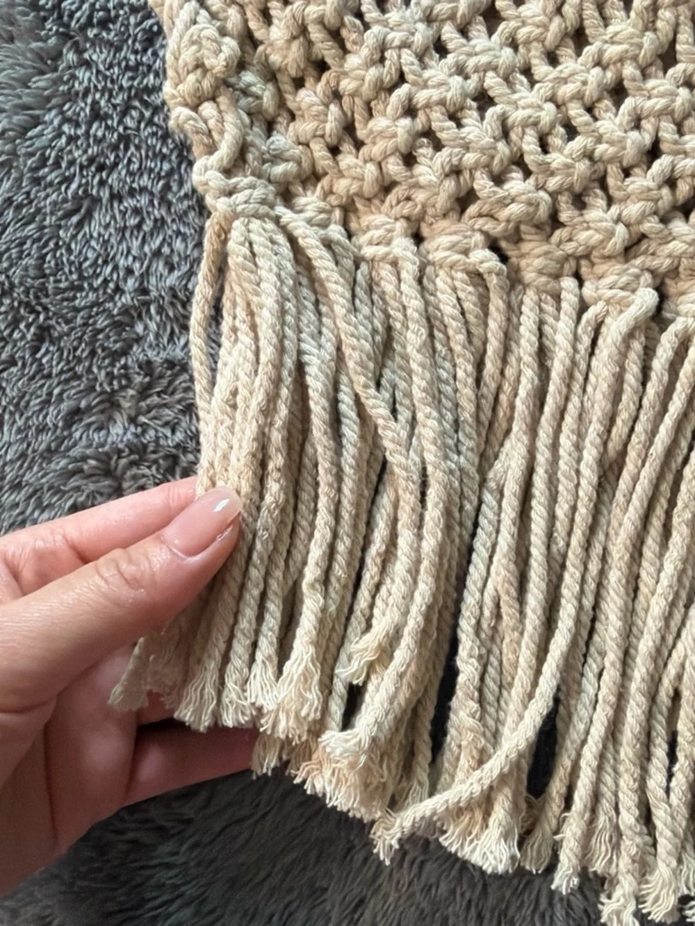 Urban Outfitters handwoven macramé